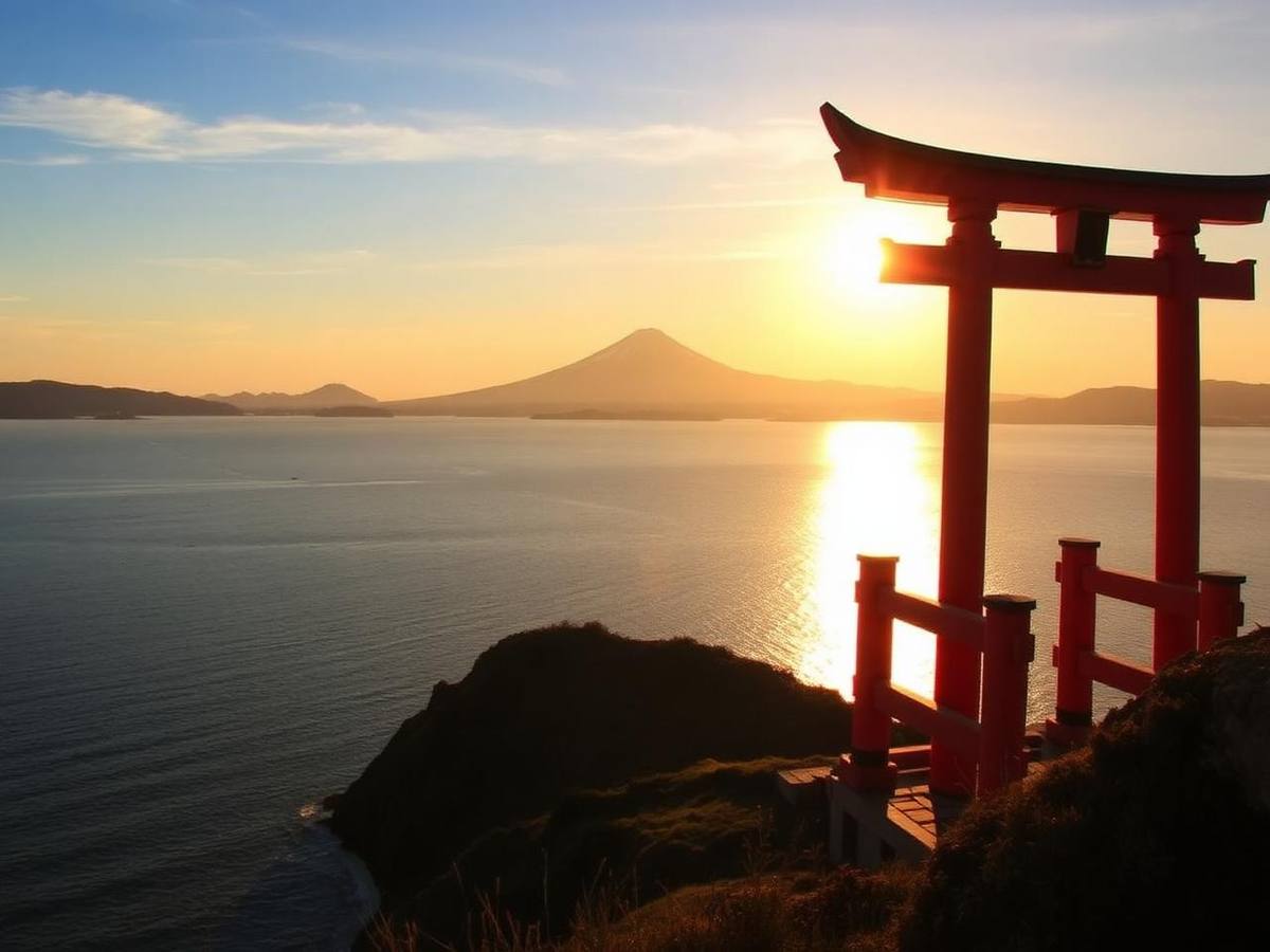 Destino turístico Enoshima en Japón